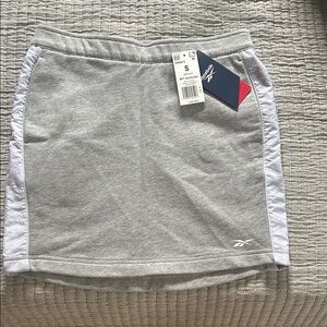 Reebok Heather Gray and White Athletic Skirt